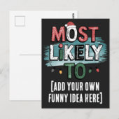 Maak een 'Meest Waarschijnlijk Om...' 🤣 Grappige  Briefkaart (Voorkant / Achterkant)