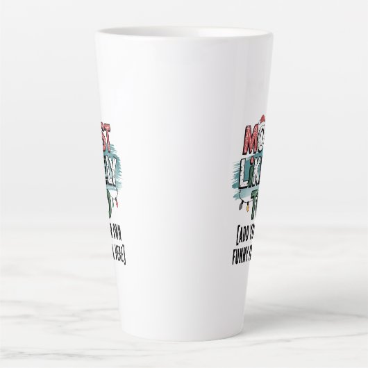 Maak een 'Meest Waarschijnlijk Om...' 🤣 Grappige  Latte Mok (Voorkant)