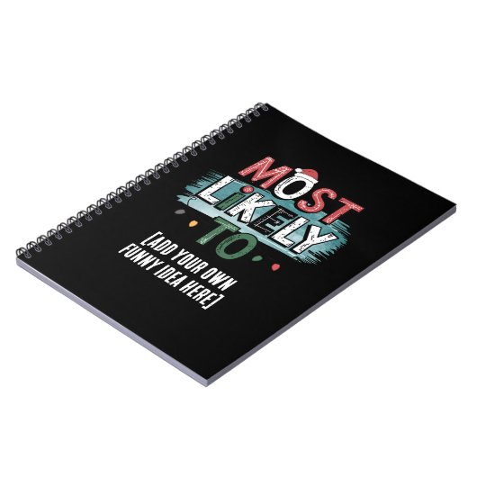 Maak een 'Meest Waarschijnlijk Om...' 🤣 Grappige  Notitieboek (Linkerzijde)