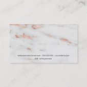 Maak een modern roos gouden foliepatroon visitekaartje (Achterkant)