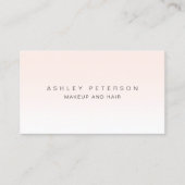 Maak een moderne, simpele, roze witte kleur visitekaartje (Voorkant)