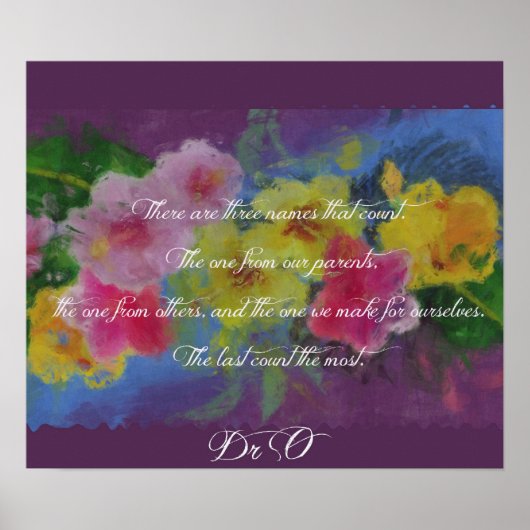 Maak een naam voor jezelf! poster (Voorkant)