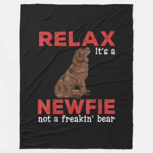 Maak een nieuw bestand los   Kute newfoundland dog Fleece Deken