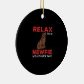 Maak een nieuw bestand los | Kute newfoundland dog Keramisch Ornament (Rechts)