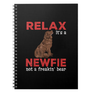 Maak een nieuw bestand los Kute newfoundland dog Notitieboek