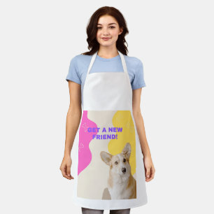 Maak een nieuw vriend ontwerp schort