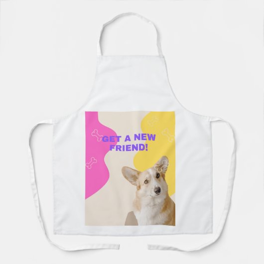 Maak een nieuw vriend ontwerp schort (Voorkant)