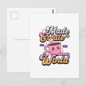 Maak een nieuwe wereld briefkaart (Voorkant / Achterkant)