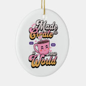 Maak een nieuwe wereld keramisch ornament (Rechts)