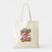 Maak een nieuwe wereld tote bag (Achterkant)
