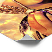 Maak een ogenblik druk poster (Hoek)