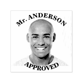 Maak een op maat gemaakte grappige gezicht leraar  zelfinktende stempel