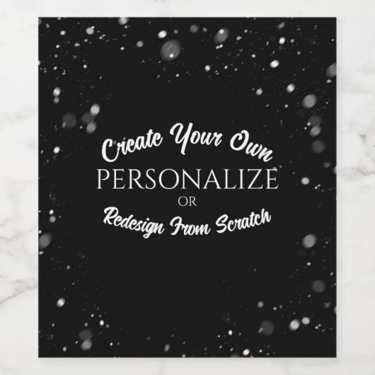 Maak een Persoonlijk Aangepast Geschenk Wijn Etiket (Enkel label)