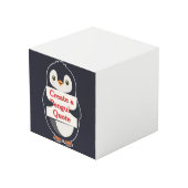 Maak een Pinguïn Citaat Kubus (Achter hoekig)