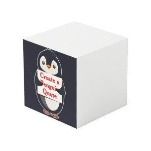 Maak een Pinguïn Citaat Kubus