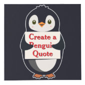 Maak een Pinguïn Citaat Kubus (Voorkant)