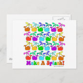 Maak een plash briefkaart (Voorkant / Achterkant)