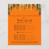 Maak een prachtige prijslijst met gouden zwarte sc flyer (Voorkant)