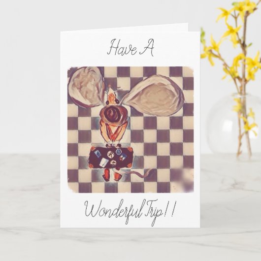 Maak een prachtige reis! kaart (Gele Bloem)