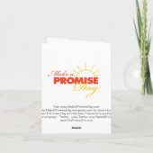 Maak een Promise Day Wenskaart Kaart (Achterkant)