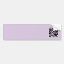 Maak een QR-code | Bleek lavendel paars Bumpersticker
