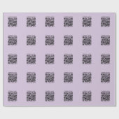 Maak een QR-code | Bleek lavendel paars Cadeaupapier (Vlak)