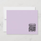 Maak een QR-code | Bleek lavendel paars Notitiekaartje (Voorkant)