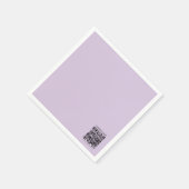 Maak een QR-code | Bleek lavendel paars Servet (Hoek)