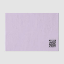 Maak een QR-code | Bleek lavendel paars Tissuepapier