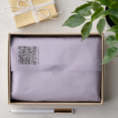 Maak een QR-code | Bleek lavendel paars Tissuepapier (Geschenk)