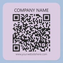 Maak een QR-code | Bleek lavendel paars