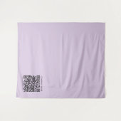 Maak een QR-code | Bleek lavendel paars Wandkleed (Voorkant (horizontaal))