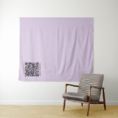 Maak een QR-code | Bleek lavendel paars Wandkleed (In Situ (horizontaal))