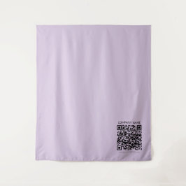 Maak een QR-code | Bleek lavendel paars Wandkleed