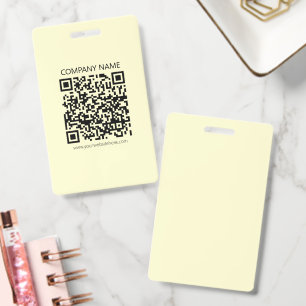 Maak een QR-code Bleekgeel Badge