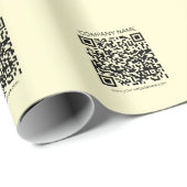 Maak een QR-code | Bleekgeel Cadeaupapier (Rol Hoek)