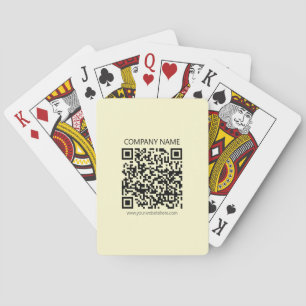 Maak een QR-code Bleekgeel Pokerkaarten