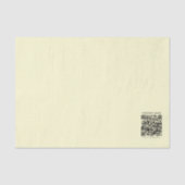 Maak een QR-code | Bleekgeel Tissuepapier (Voorkant)