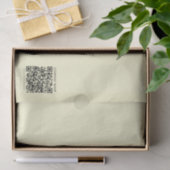 Maak een QR-code | Bleekgeel Tissuepapier (Geschenk)