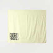 Maak een QR-code | Bleekgeel Wandkleed (Voorkant (horizontaal))