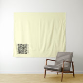 Maak een QR-code | Bleekgeel Wandkleed (In Situ (horizontaal))