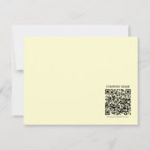 Maak een QR-code | Lichtgeel Notitiekaartje (Voorkant)