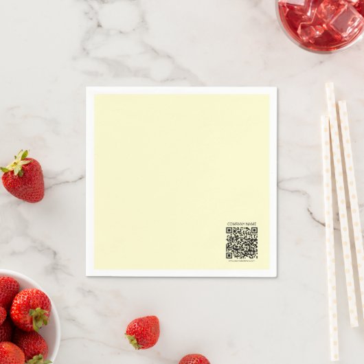 Maak een QR-code | Lichtgeel Servet (Insitu)