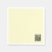 Maak een QR-code | Lichtgeel Servet (Voorkant)