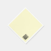 Maak een QR-code | Lichtgeel Servet (Hoek)