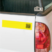 Maak een QR-code | Makkelijk te zien helder geel z Bumpersticker (Op Truck)