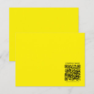 Maak een QR-code Makkelijk te zien helder geel z Notitiekaartje