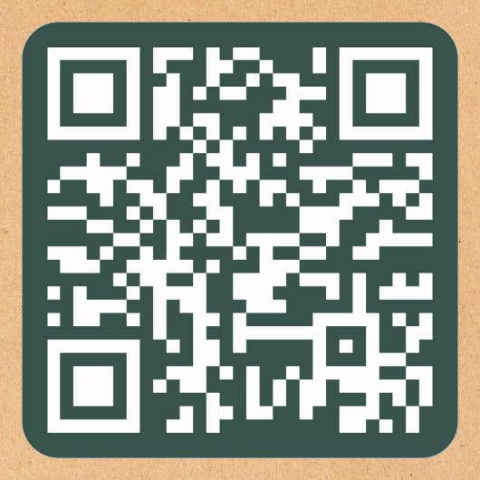Maak een QR-code voor een aangepaste bedrijfswebsi Vierkante Sticker