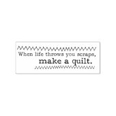 Maak een Quilt Cute Sentiment Rubber Art Stamp Rubberstempel (Afrduk)