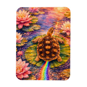 Maak een regenboog en volg je geluk schildpad magneet